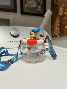 Disney Parks Toontown Donald Duck Scuba Diver Sipper Cup with Lanyard